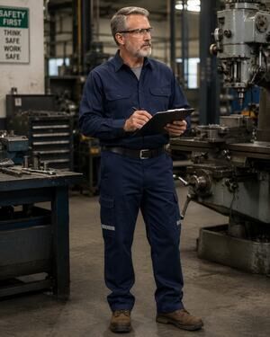 FedEx Stan Herman Navy Reflective Cargo Work Pants 40R-32